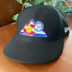New Era 5950 Colorado Rockies Spring Training Fitted Hat Size 7 3/8 Low Profile
